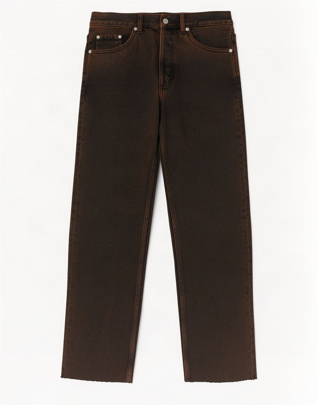 Vaqueros rectos de talle medio para hombre Cos W29 L28 Marrón