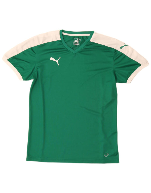 Camiseta Puma Graphic Top Verde Medio Colorblock