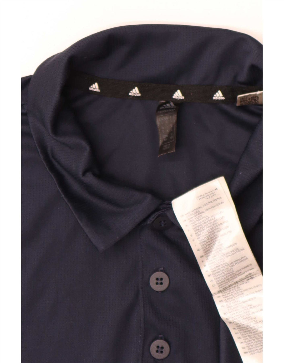 Polo Adidas para hombre grande azul marino Poliéster