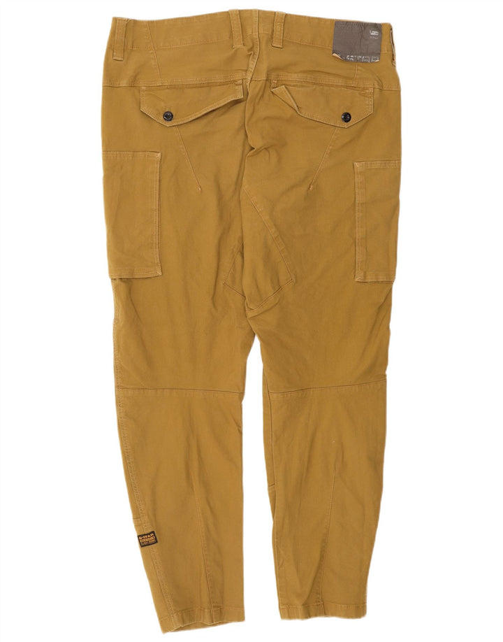 G-STAR Pantalón cargo cónico para hombre W40 L28 Algodón amarillo