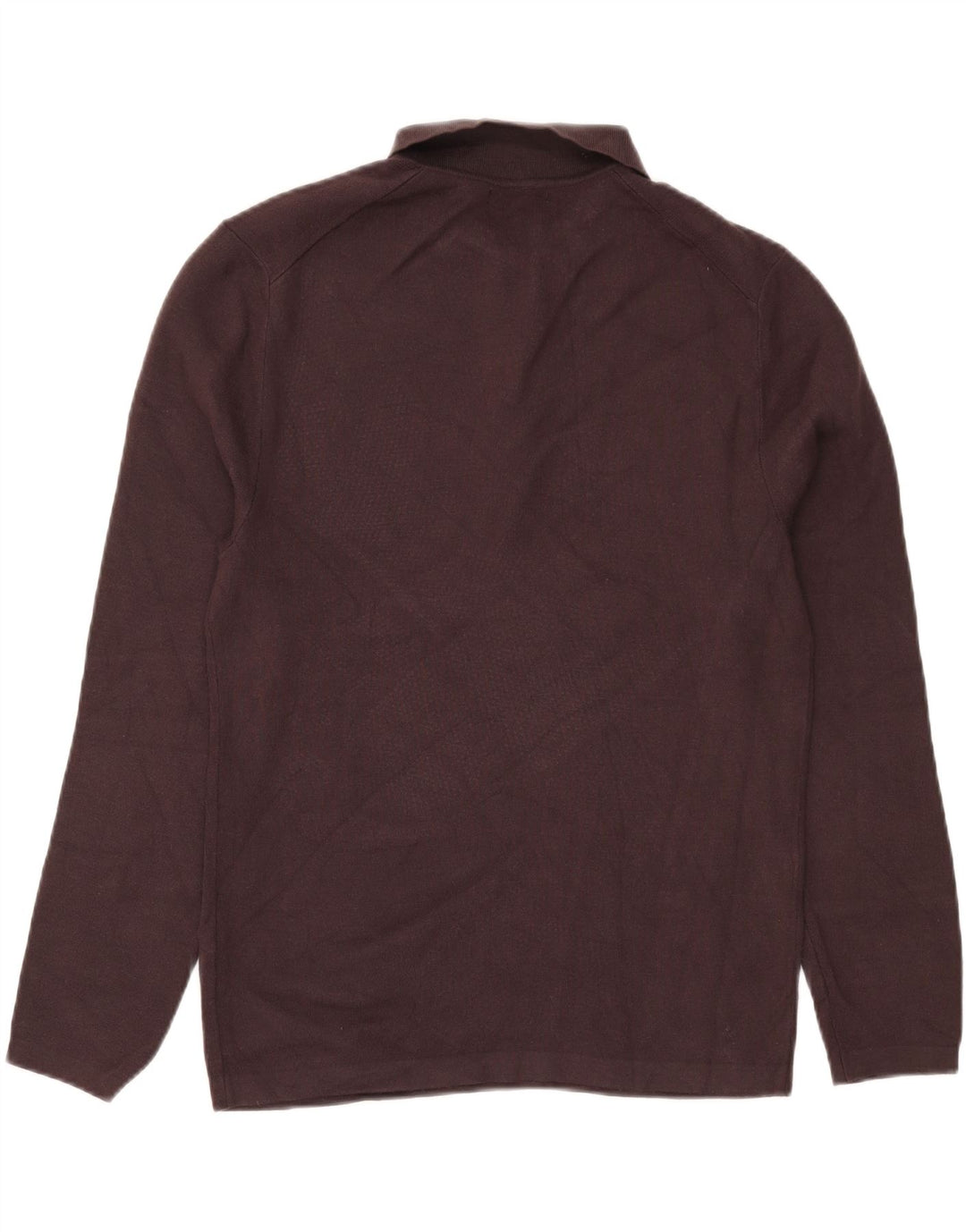 Zara Mens Polo Neck Jumper Sweater Grande Marrón