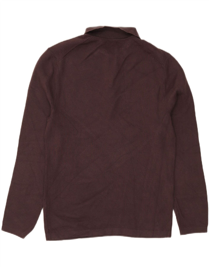 Zara Mens Polo Neck Jumper Sweater Grande Marrón