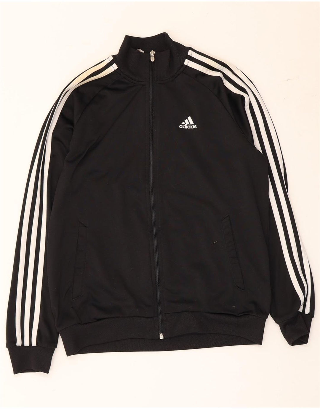 Adidas Chicos Clima 365 Chándal Top Chaqueta 11-12 Años Negro Poliéster