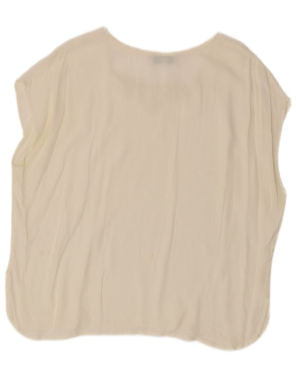 Blusa Mujer Fiori di Chiara IT 50 XL Acetato Floral Blanco
