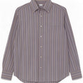 Camisa Basile para hombre Talla 40 15 Algodón a rayas azul medio Clásico