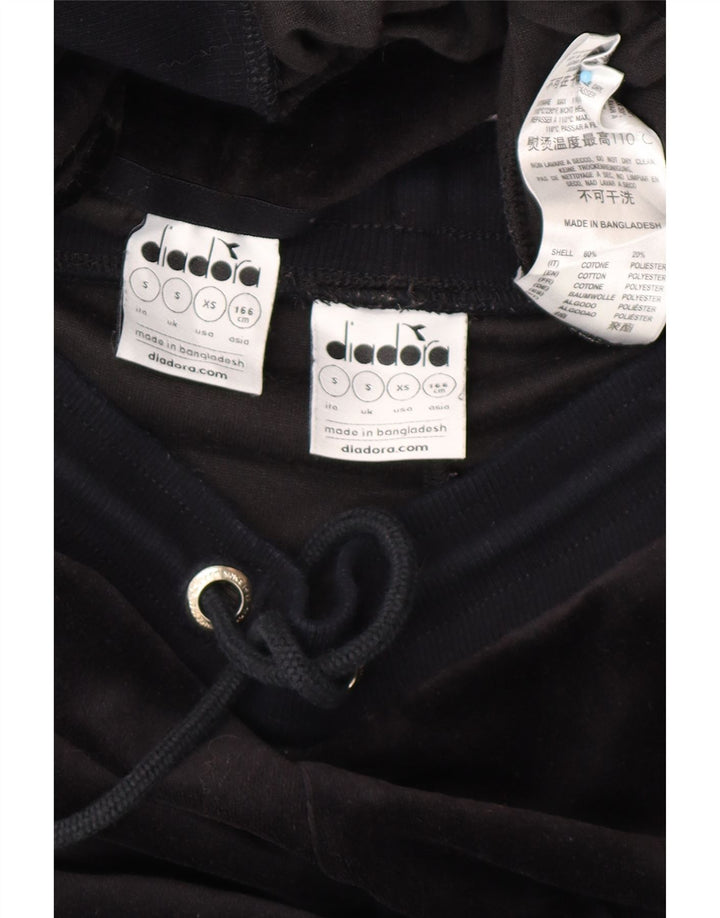 DIADORA Chándal completo de terciopelo extragrande para mujer, talla 40, talla S, color negro
