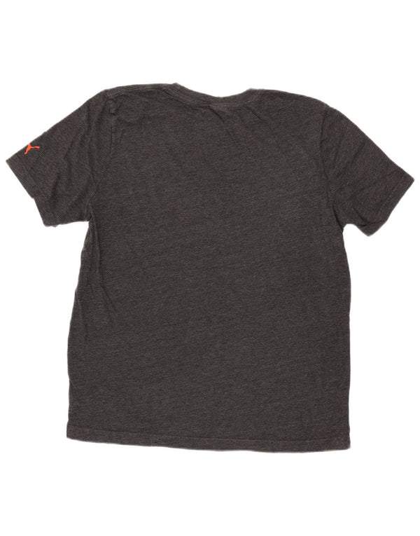 PUMA Camiseta gráfica para hombre Top gris medio moteado
