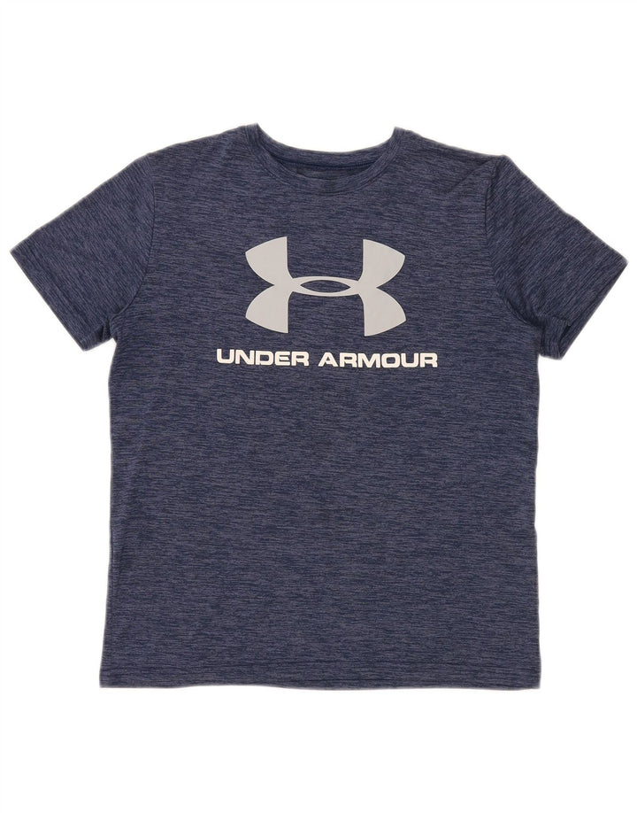 UNDER ARMOUR Camiseta gráfica Heat Gear para niños 13-14 años XL Azul marino