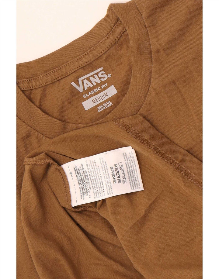 Vans Hombre Classic Fit Graphic Camiseta Top Algodón Beige Medio