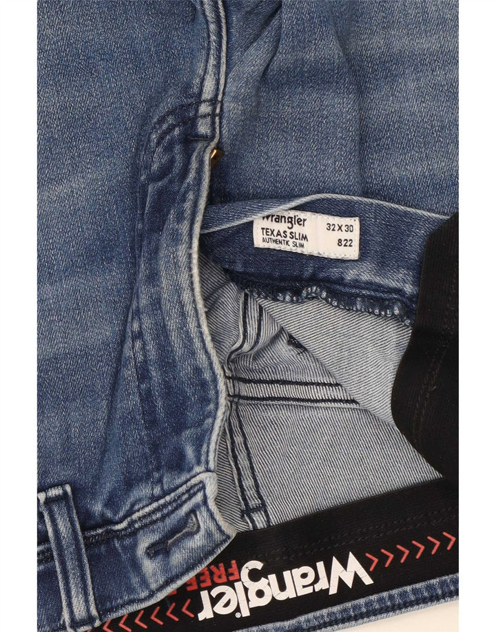 Vaqueros Wrangler Texas Slim para hombre W32 L30 Algodón azul