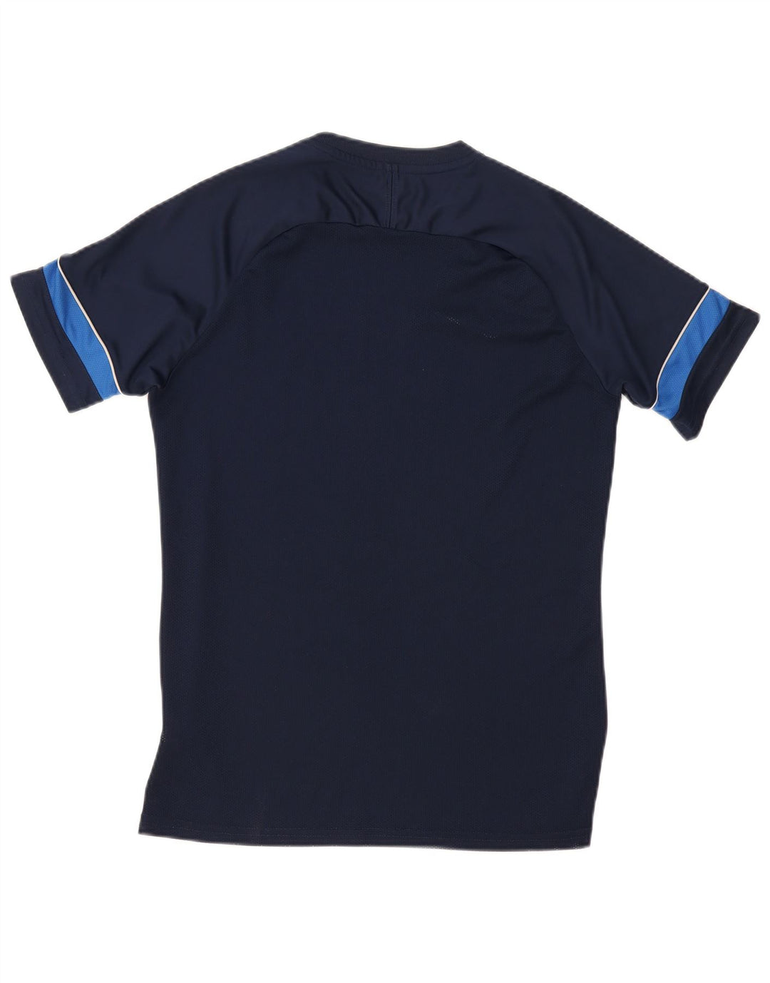 Camiseta Nike Dri Fit para hombre Top medio azul marino color block Poliéster