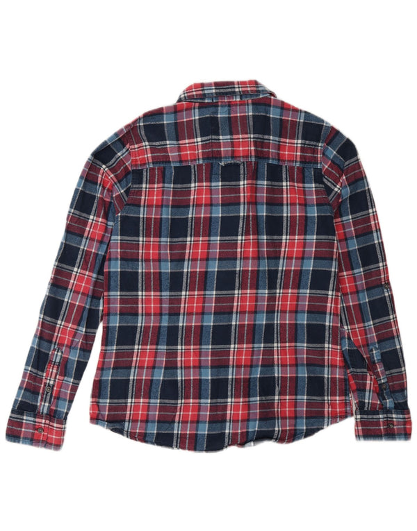 Superdry Camisa de franela para mujer UK 46 Algodón a cuadros multicolor grande