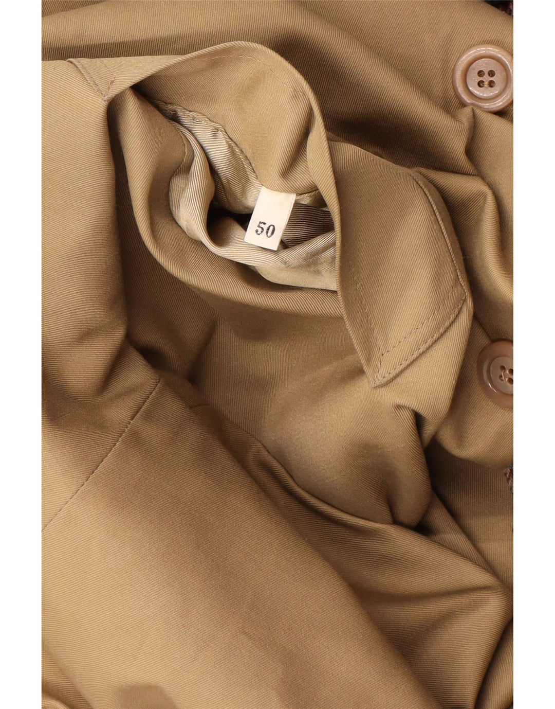 Abrigo reversible vintage para mujer IT 50 XL Beige