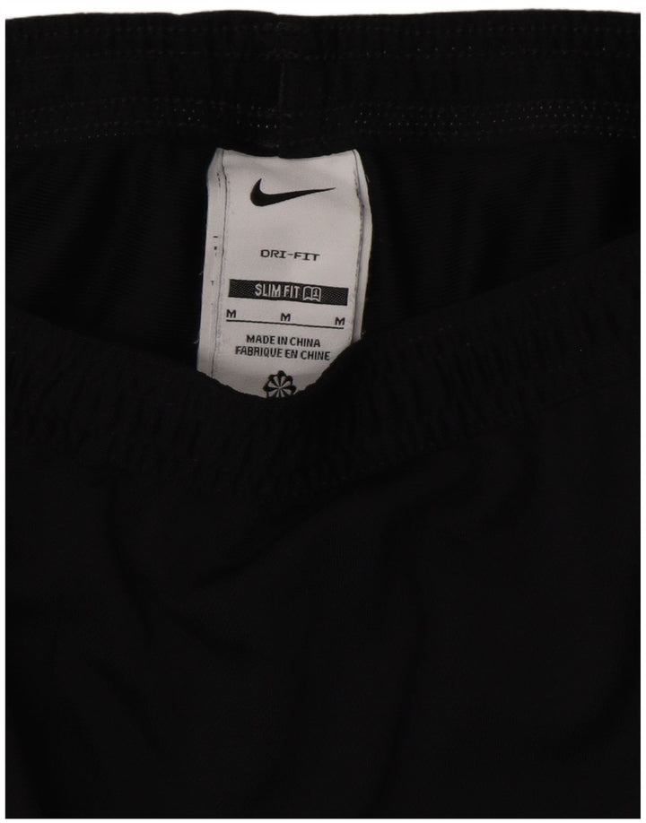 Nike Dri Fit - Pantalón de chándal para hombre, corte entallado, poliéster negro mediano