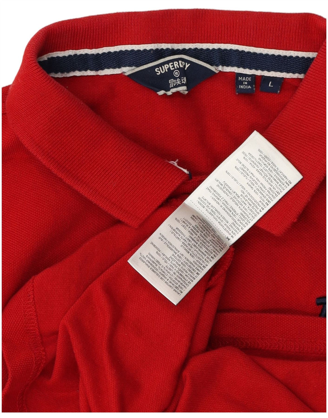 Superdry Polo Gráfico Para Hombre De Algodón Rojo Grande