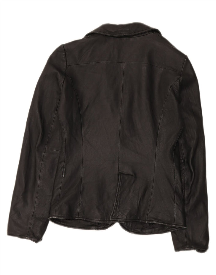 Calvin Klein Jeans Chaqueta tipo blazer con 1 botón para mujer UK 10 Small Black