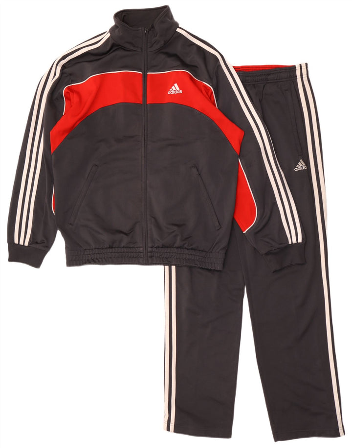 Adidas Chándal completo para hombre UK 36/38 Pequeño gris Colorblock Poliéster