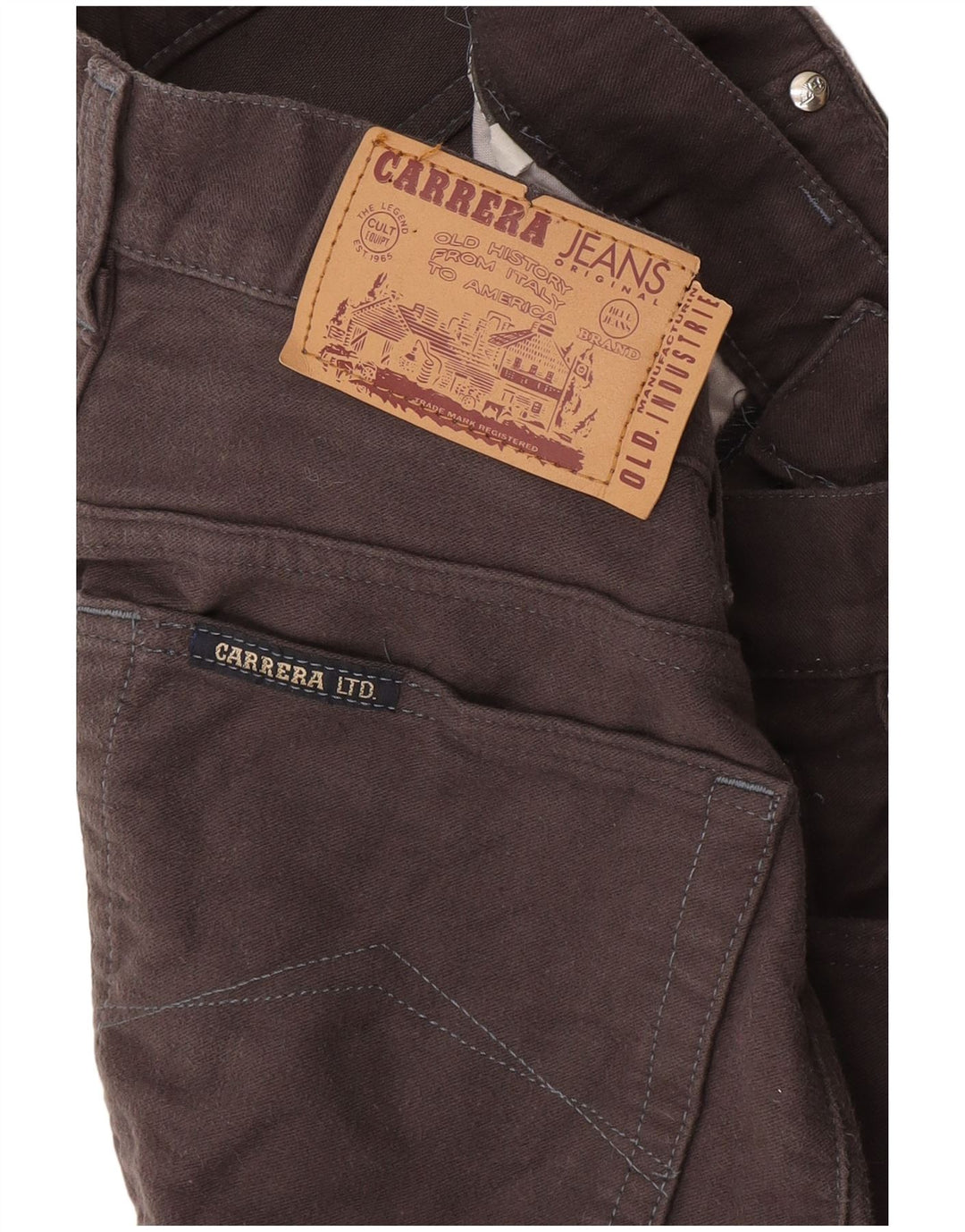 Pantalones Casuales Rectos Mujer Carrera W28 L29 Gris