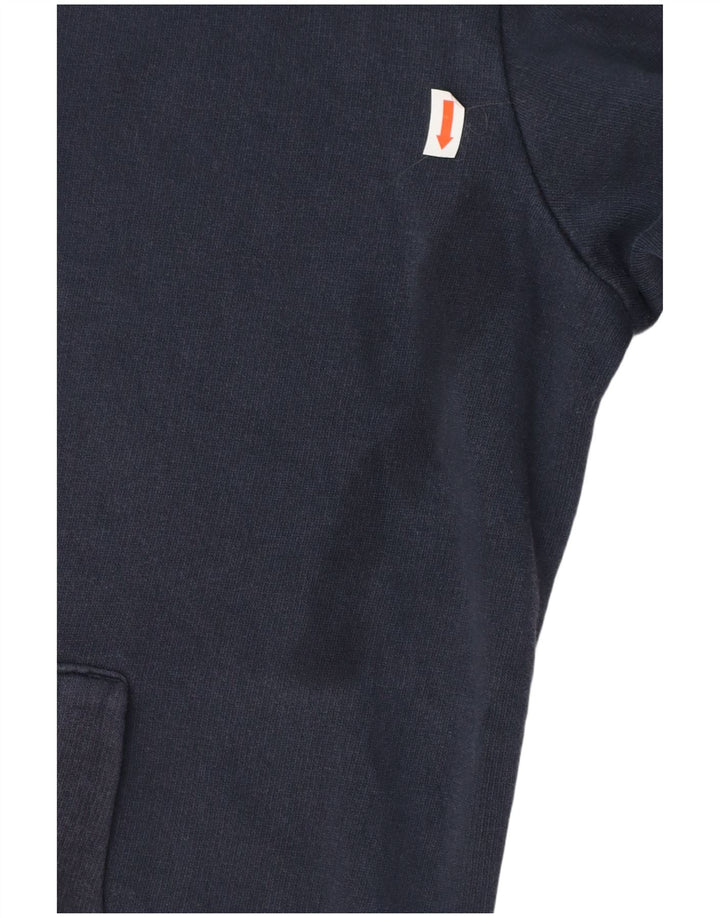 JACK & JONES Jersey con capucha y estampado gráfico para hombre Algodón azul marino mediano