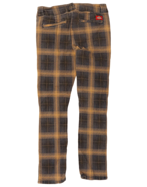 Dickies Pantalones chinos delgados para hombre US 5 Medium W27 L27 Algodón a cuadros azul
