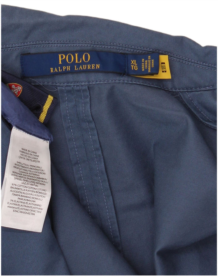 POLO RALPH LAUREN Chaqueta tipo blazer de 2 botones para hombre UK 42 XL Algodón azul marino