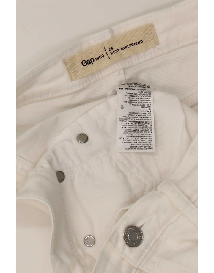 Vaqueros ajustados para mujer Gap W26 L26 Algodón blanco
