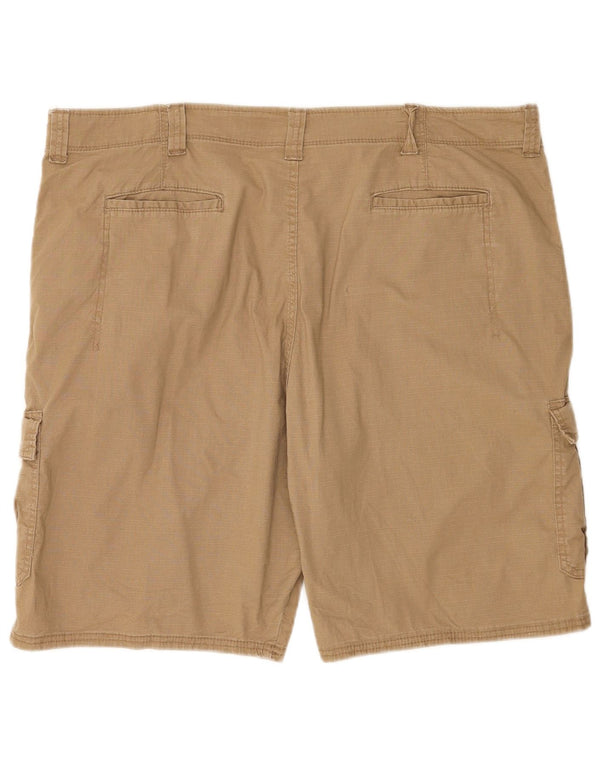Wrangler Pantalones cortos cargo de ajuste relajado para hombre W42 2XL Algodón beige