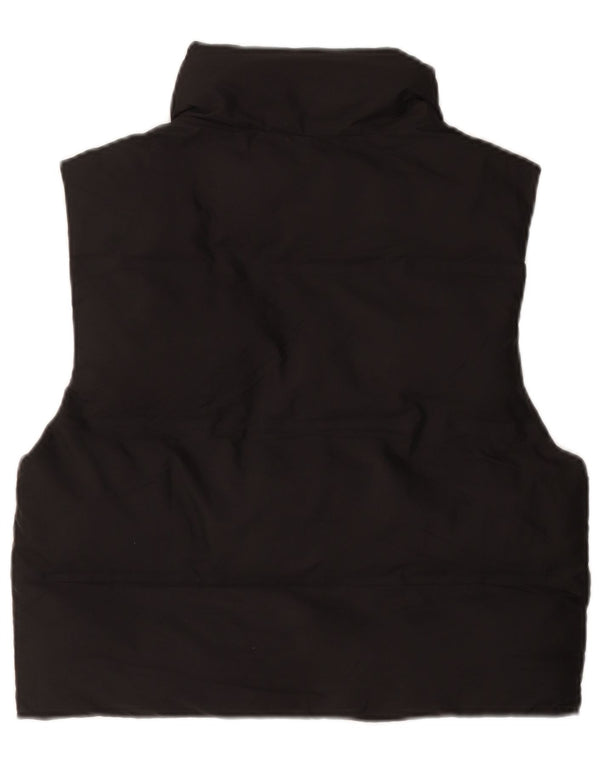 Zara Mujer Chaleco Acolchado Extragrande UK 6 XS Poliéster Negro