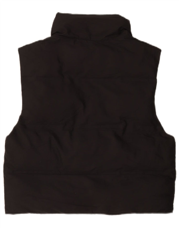 Zara Mujer Chaleco Acolchado Extragrande UK 6 XS Poliéster Negro