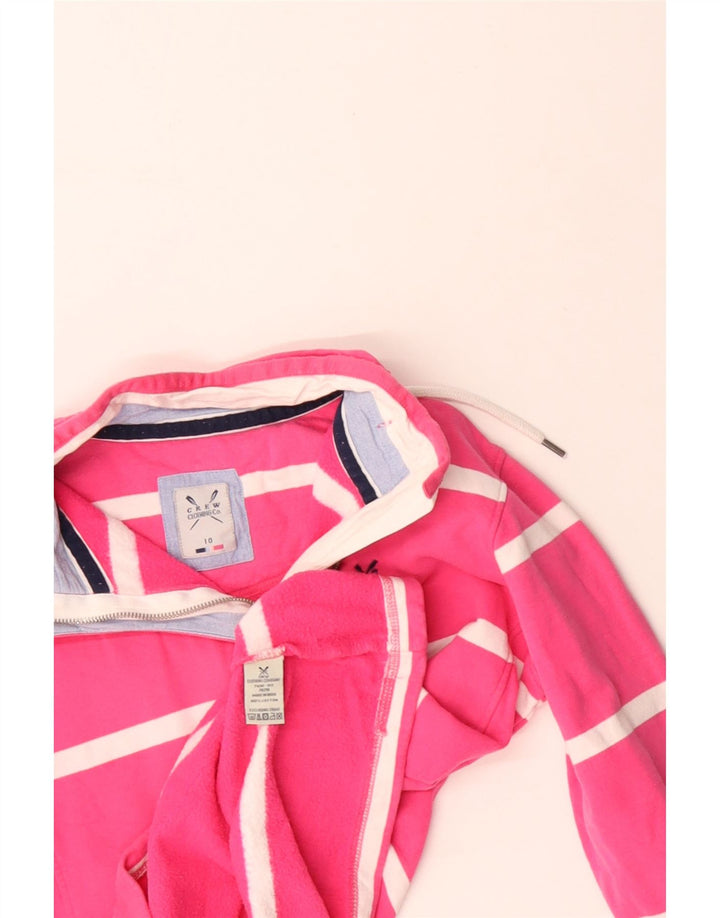 Crew Clothing - Sudadera extragrande para mujer, talla 10, color rosa, a rayas
