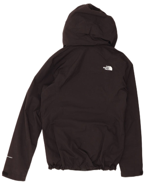 THE NORTH FACE Chaqueta impermeable con capucha para mujer UK 10 Small Black Nylon
