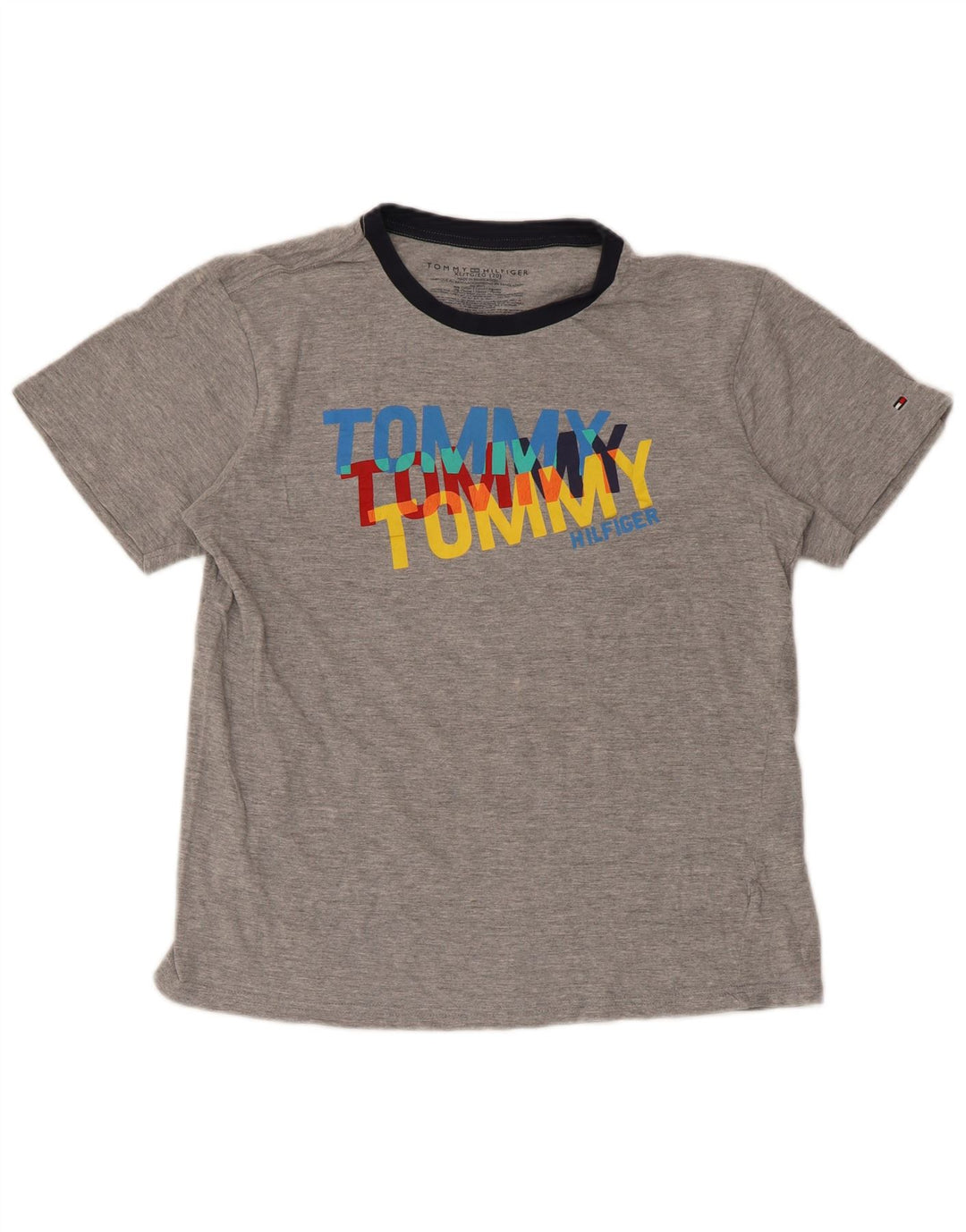 Tommy Hilfiger Camiseta gráfica para niños 15-16 años XL Gris Algodón