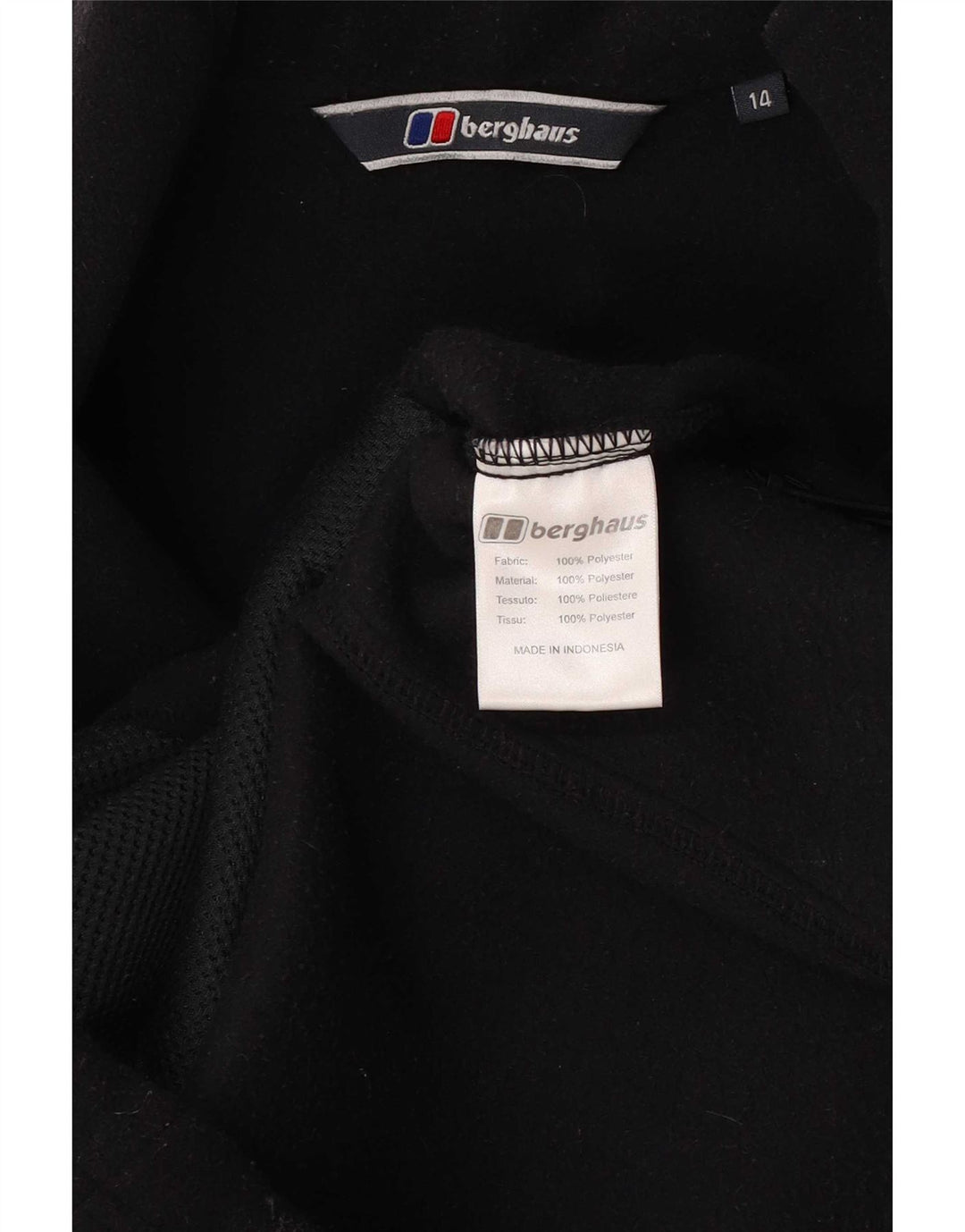 Berghaus Chaleco polar para mujer UK 44 Grande Poliéster negro