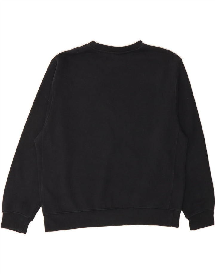 NIKE Womens Oversized Graphic Sweatshirt Jumper UK 14 Medium Black Cotton Vintage Nike and Second-Hand Nike from Messina Hembry 