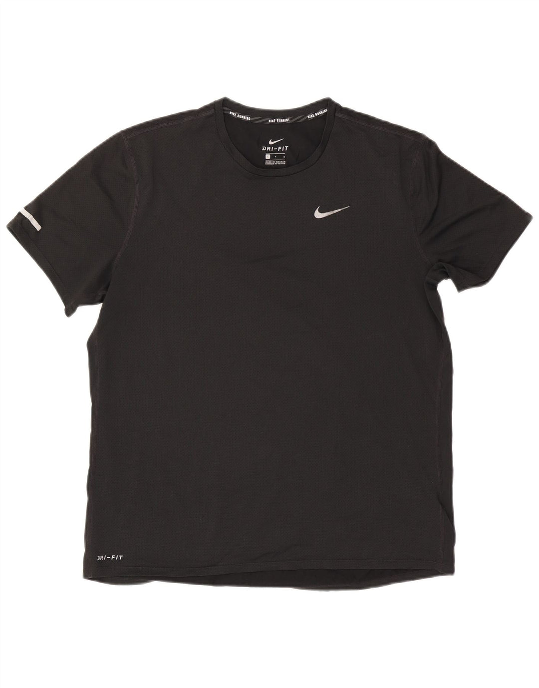 Nike - Camiseta Dri Fit para hombre, talla grande, poliéster negro