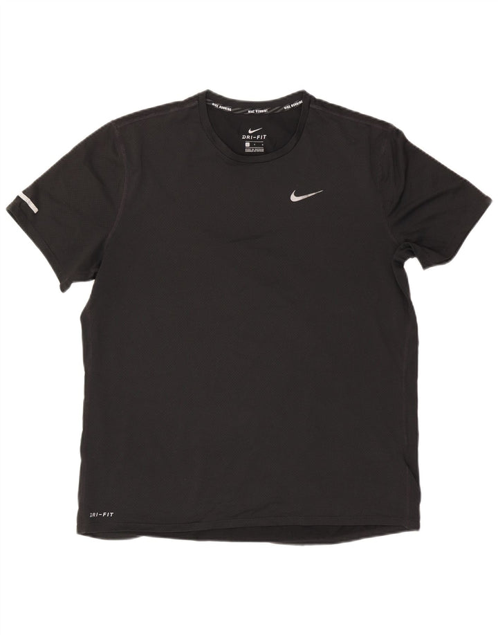 Nike - Camiseta Dri Fit para hombre, talla grande, poliéster negro