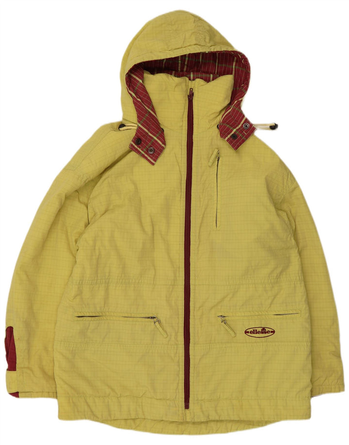 Chaqueta cortavientos con capucha para mujer Ellesse UK 40 Medium Yellow Colourblock