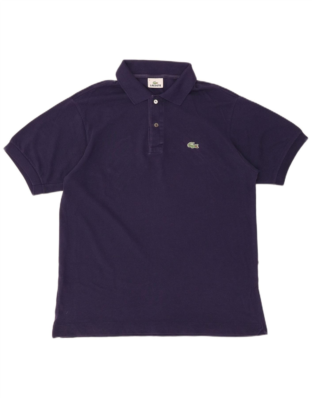 LACOSTE Polo para hombre talla 4 mediano algodón azul marino