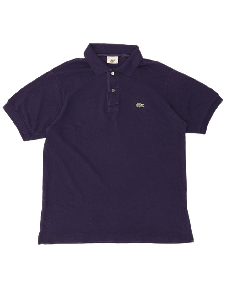LACOSTE Polo para hombre talla 4 mediano algodón azul marino