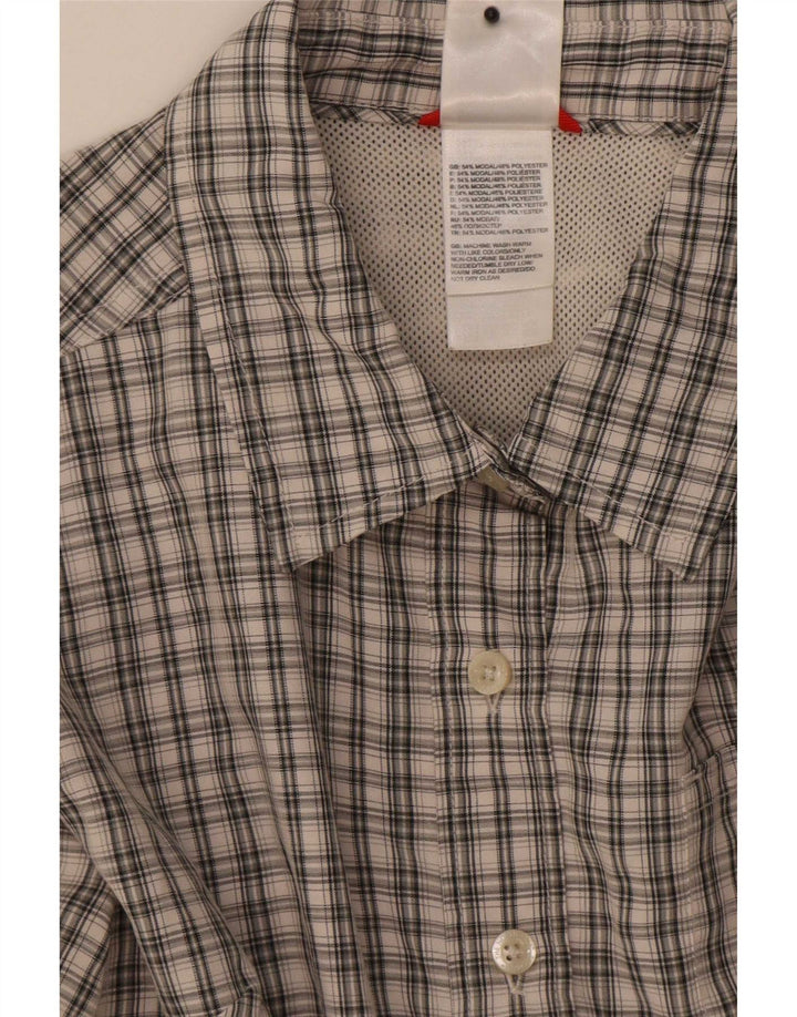 Camisa The North Face para mujer UK 44 Poliéster a cuadros gris medio