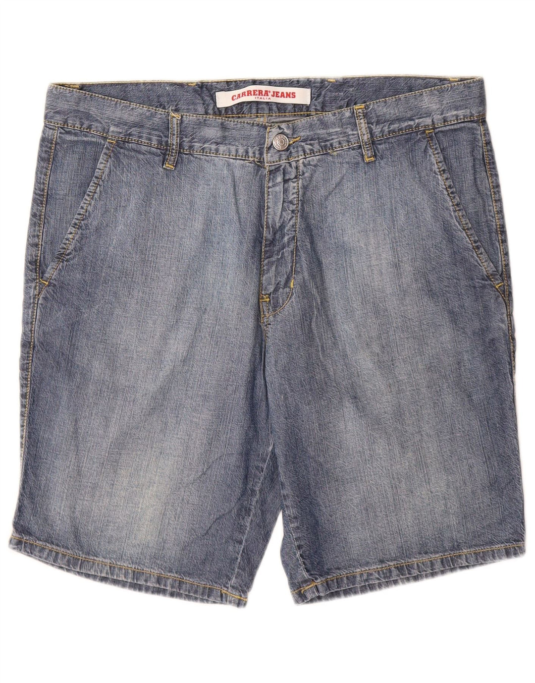 Carrera Pantalones cortos de mezclilla regulares para hombre IT 50 Large W34 Algodón azul