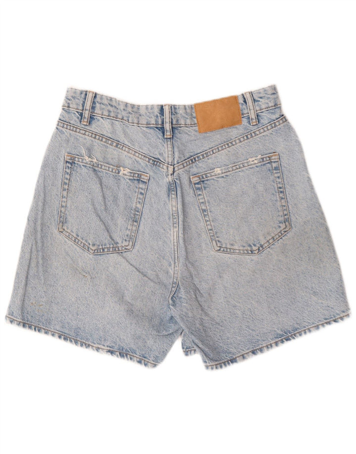 Zara Mujer Shorts Vaqueros EU 40 Medium W30 Algodón Azul