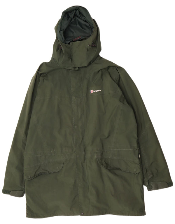 Berghaus Chubasquero con capucha para hombre UK 44 2XL Verde Poliéster