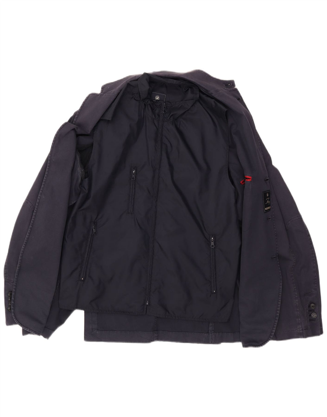 Fay Chaqueta tipo blazer de 3 botones para hombre IT 52 XL Azul marino