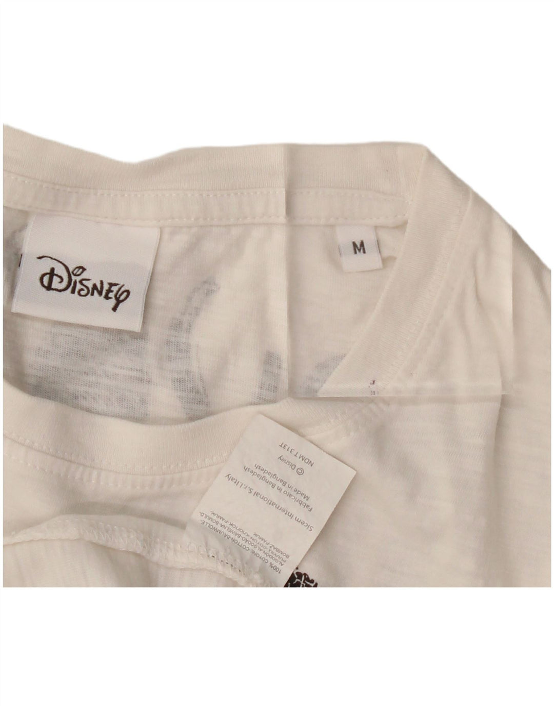 Disney - Camiseta con gráfico de Mickey Mouse para hombre, algodón blanco mediano