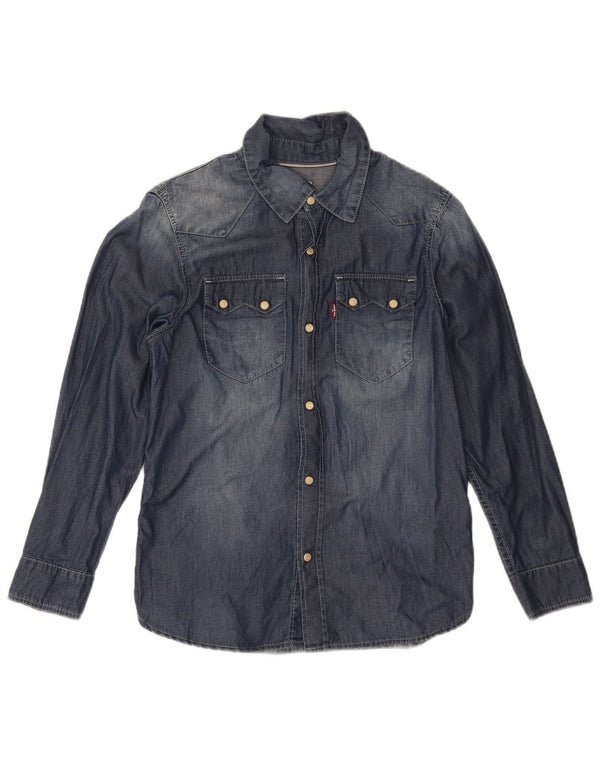 Levi's Camisa Vaquera Niño 11-12 Años Azul Marino Algodón