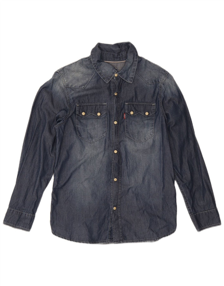 Levi's Camisa Vaquera Niño 11-12 Años Azul Marino Algodón