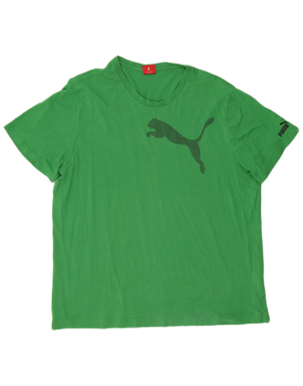 Puma Camiseta gráfica para hombre Top 2XL Verde