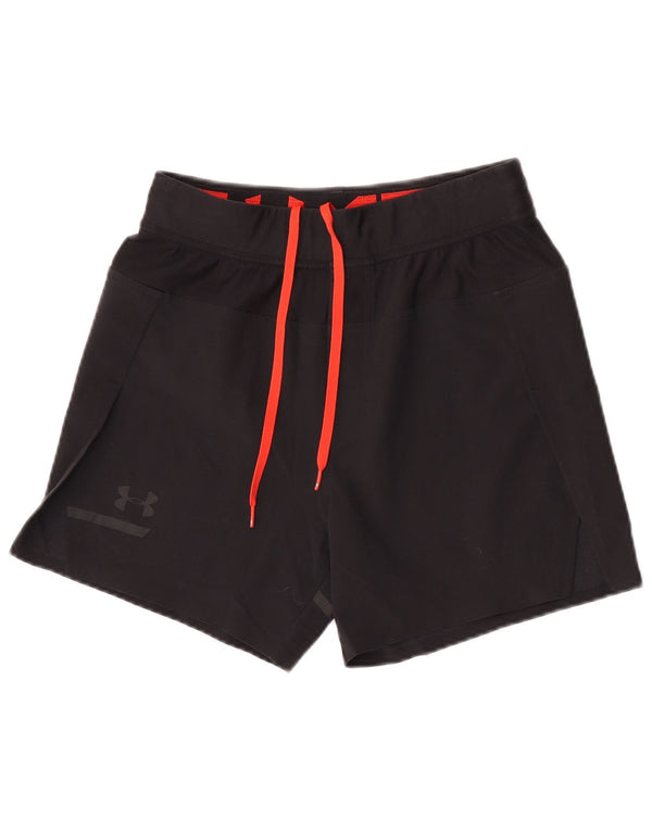 Under Armour Pantalones cortos deportivos Heat Gear para mujer UK 10 Small Azul marino