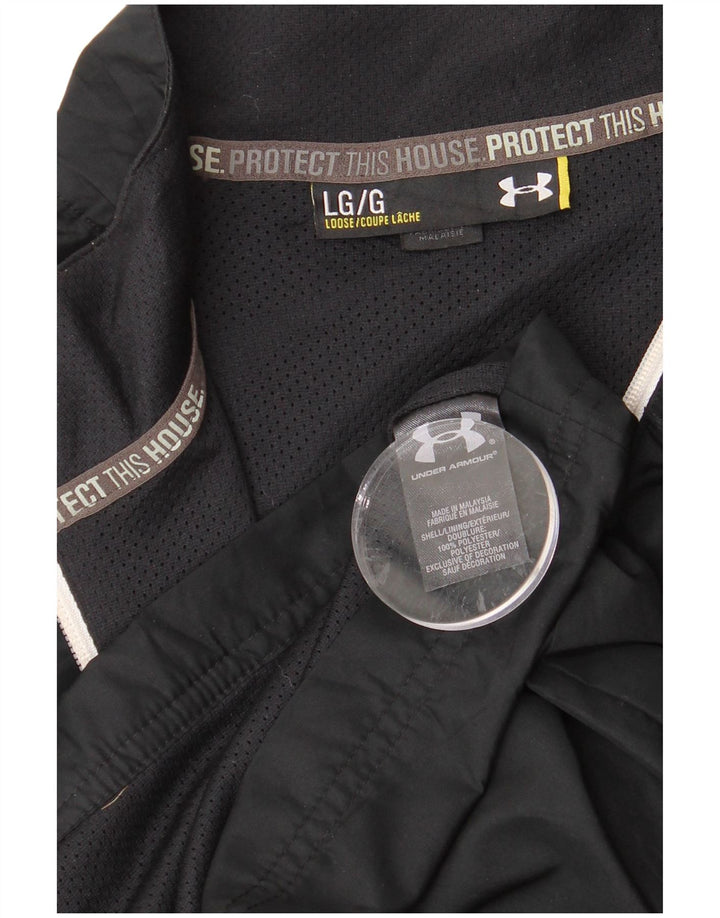 UNDER ARMOUR Chaqueta superior de chándal para hombre Poliéster negro grande